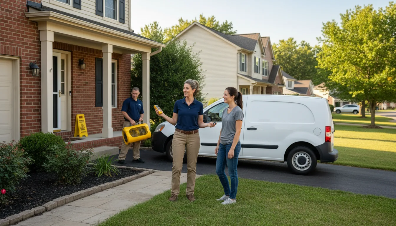 Residential water damage restoration in Longville, LA